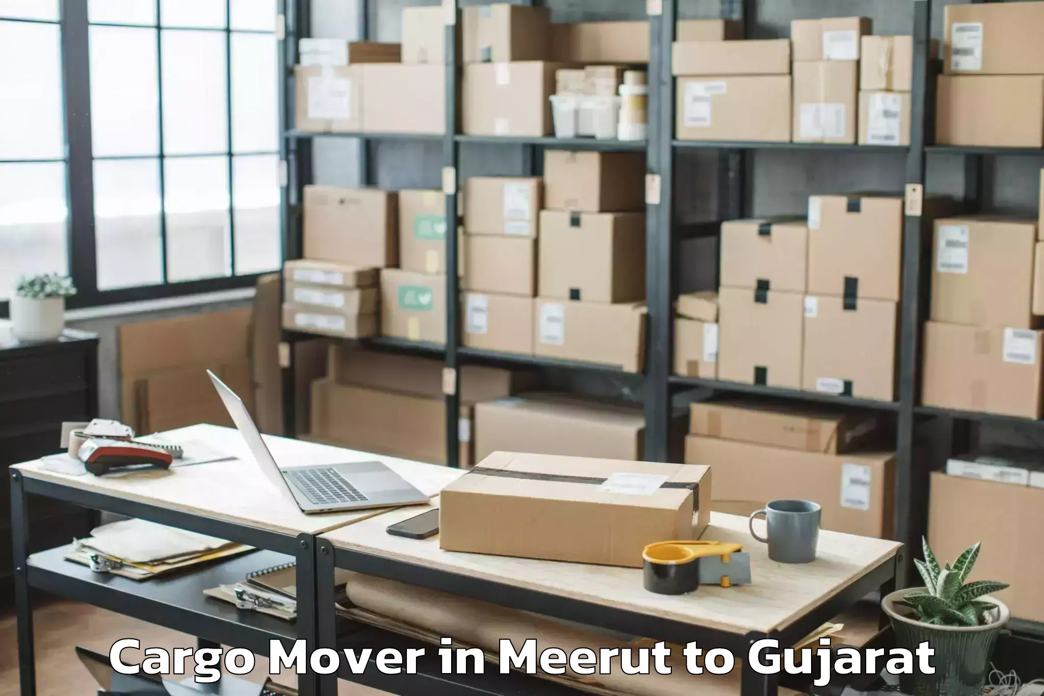 Book Meerut to Shivrajpur Cargo Mover Online